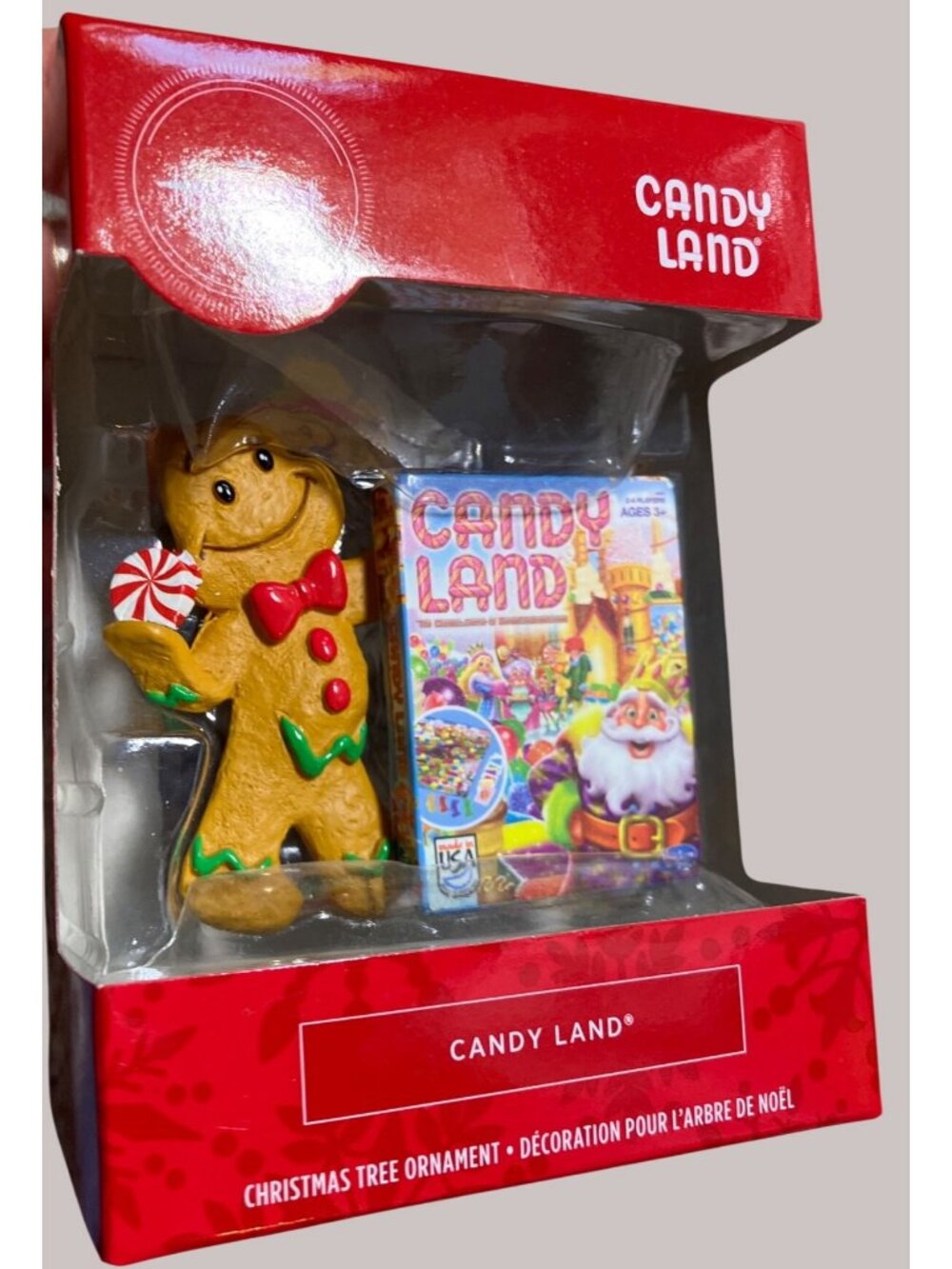 Candy Land Gingerbread and Game Box Christmas Tree Ornament By Hallmark 2019